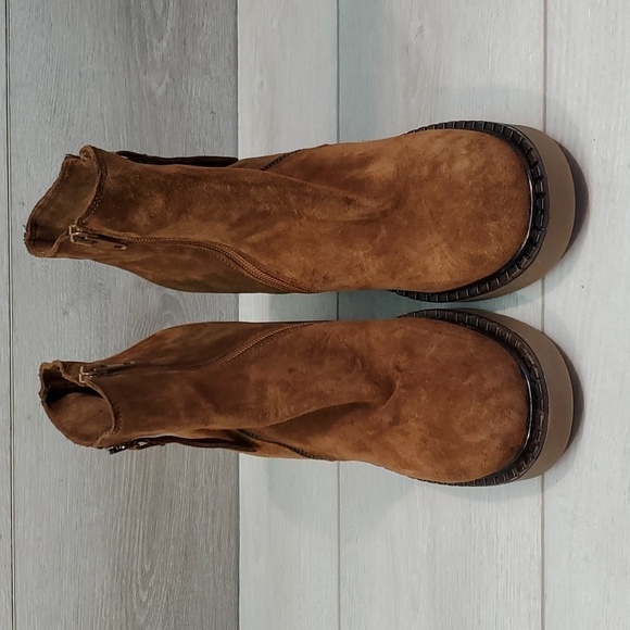 Steve Madden Women Moby Ankle Leather Platform Heels shoes boots sz 11 - Picture 5 of 14